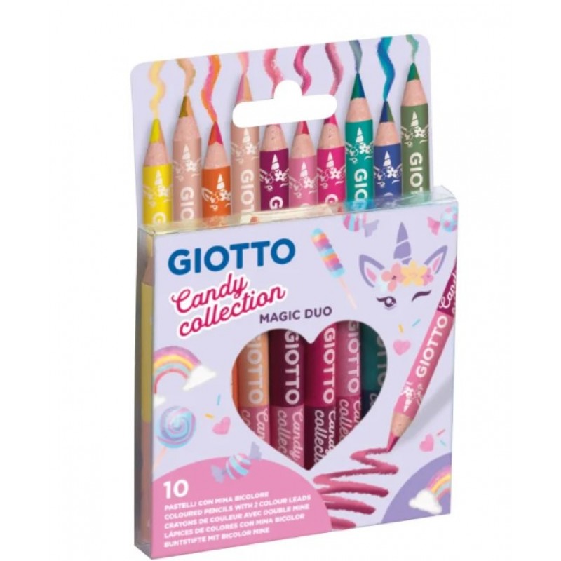 Ξυλομπογιές Candy 2 Χρωμάτων 10Τμχ Giotto 