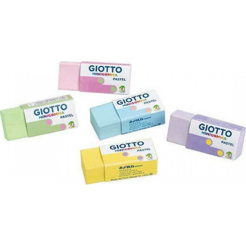 Giotto Γόμα για Μολύβι Mini Pastel Dust Free (Διάφορα Χρώματα)