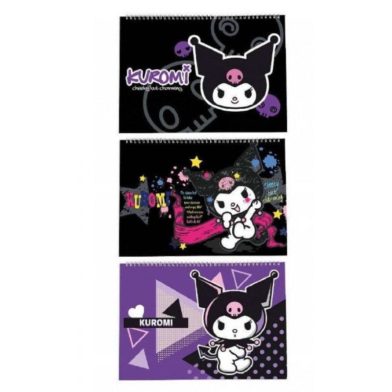 Μπλοκ Ζωγραφικής A4 Sanrio Kuromi Διάφορα Σχέδια 1Τμχ 30 Φύλλων Graffiti