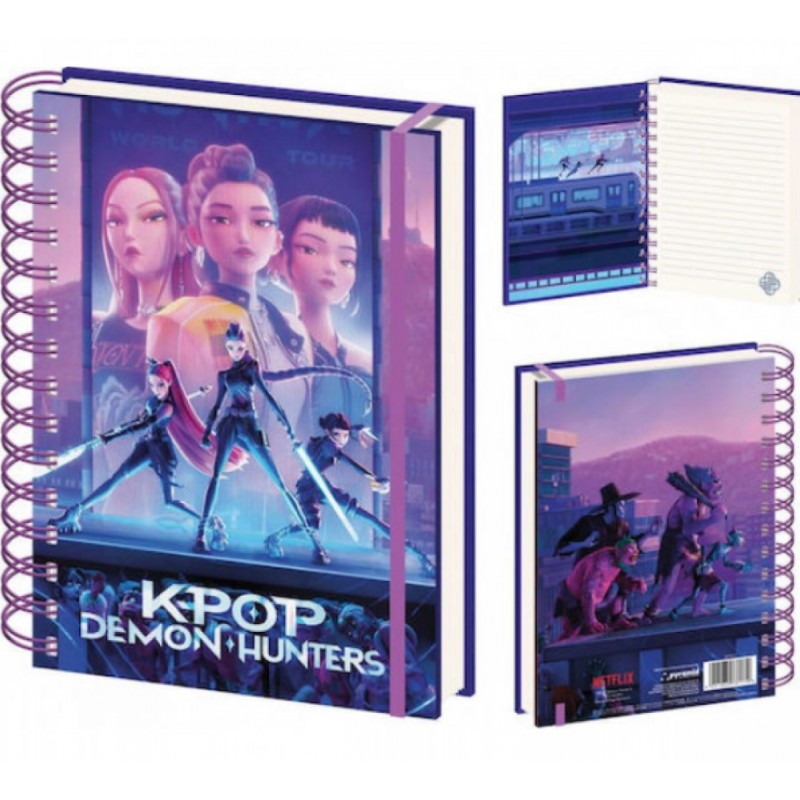 Τετράδιο Σπιράλ-Λάστιχο K-POP Graffiti