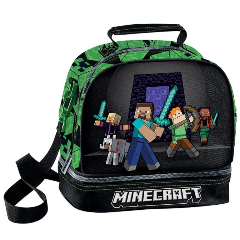 Ισοθερμικό Τσαντάκι Φαγητού Squad Minecraft Graffiti 