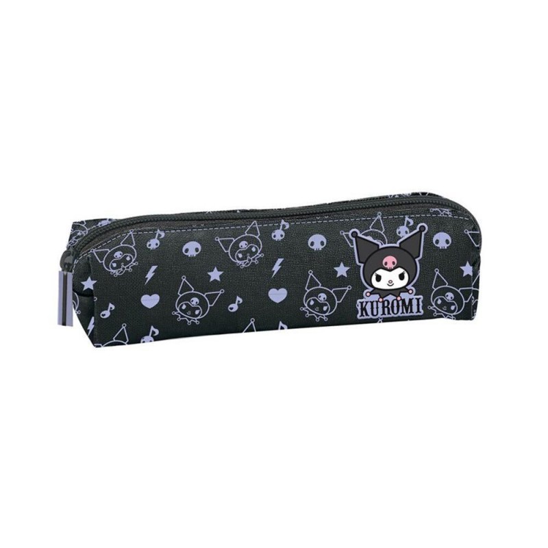 Κασετίνα Βαρελάκι Μικρή Μαύρη Pattern Kuromi