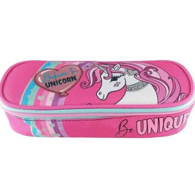 Κασετίνα Unicorn Φούξια Graffiti 
