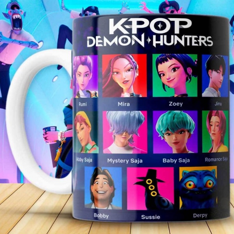 Κούπα Κεραμική Digital Place K-Pop Demon Hunters Πολύχρωμη 325ml Graffiti