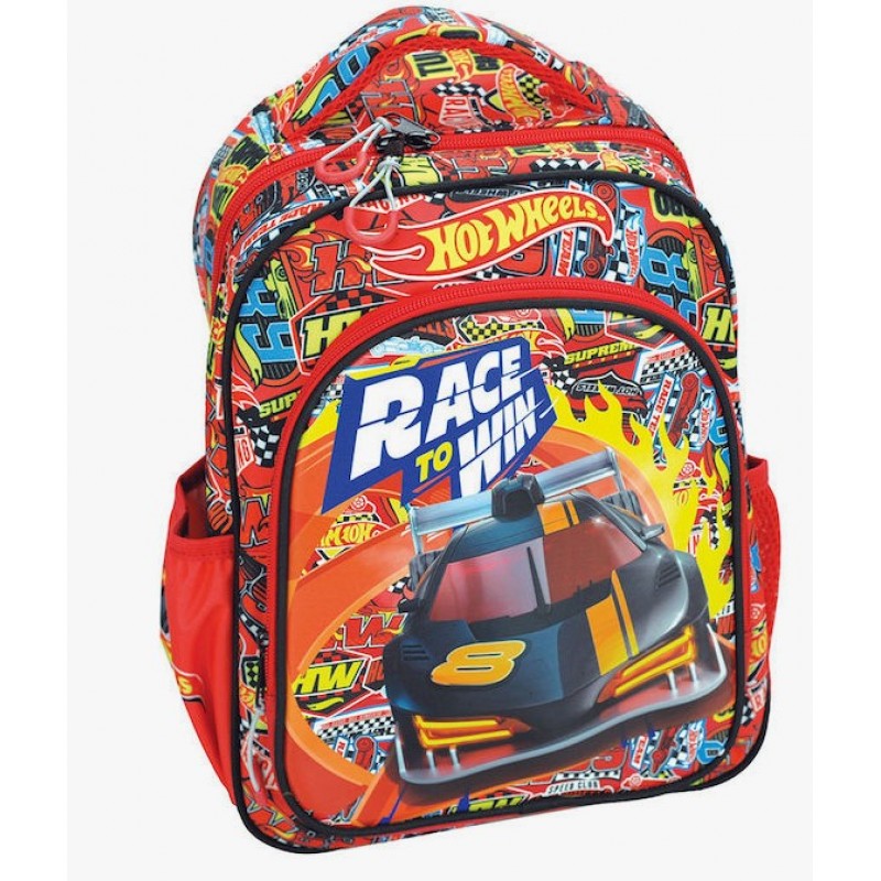 Σχολική Τσάντα Πλάτης Hot Wheels Hot Wheels Race To Win Νηπιαγωγείου Πολύχρωμη Gim