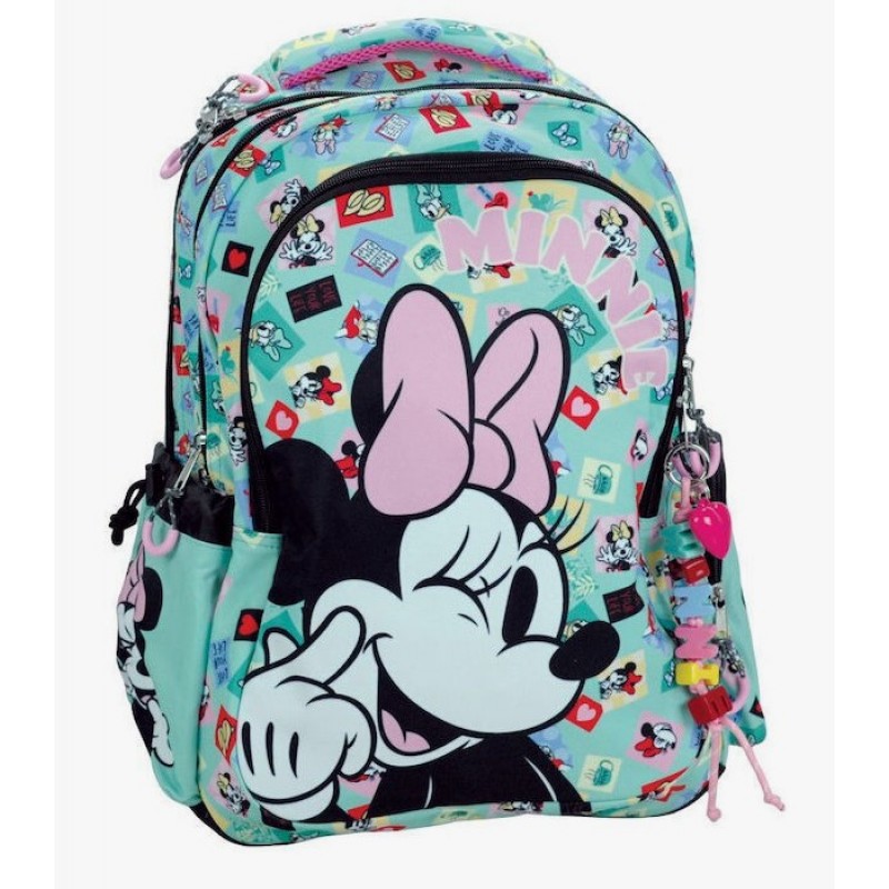 Σχολική Τσάντα Πλάτης Δημοτικού Minnie Με Θήκη Για Παγούρι Gim 