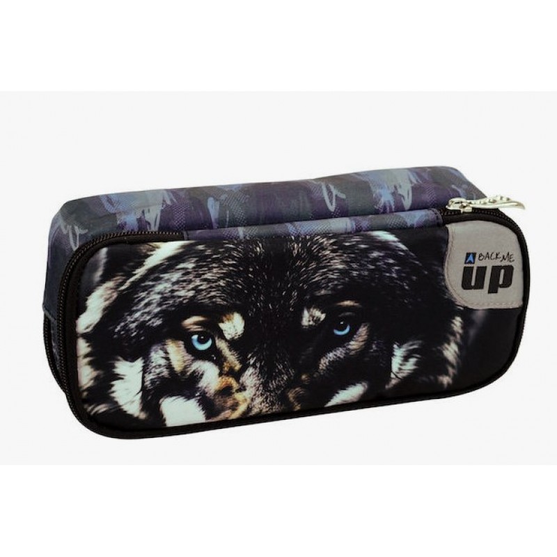 Κασετίνα Βαρελάκι Wolf Μπλε Back Me Up 