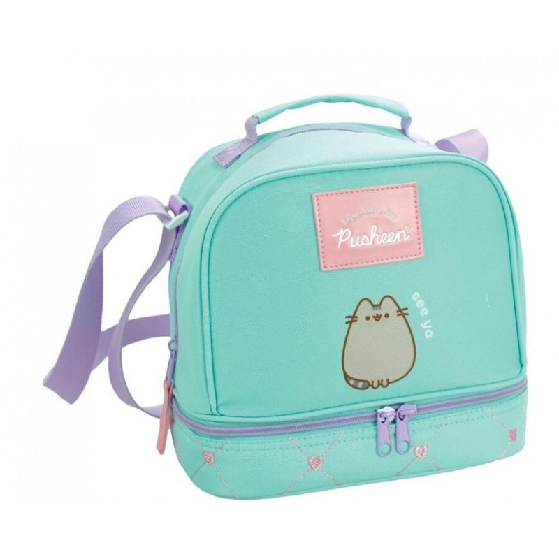 Σχολική Ισοθερμική Θήκη Φαγητού Pusheen the Cat Γαλάζια Back Me Up