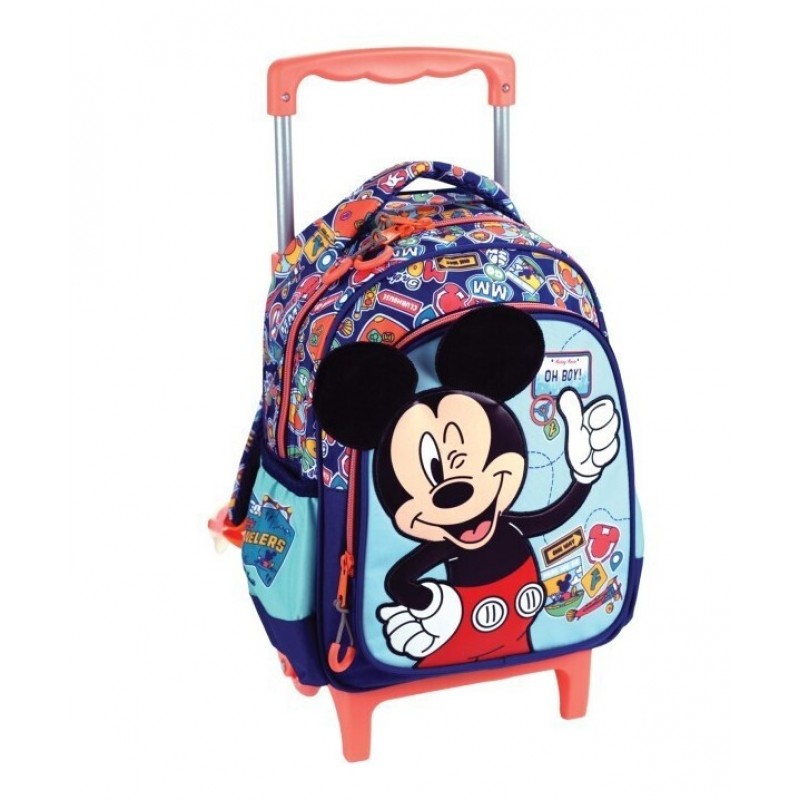 Σχολική Τσάντα Τρόλεϊ Νηπιαγωγείου Mickey Gim 