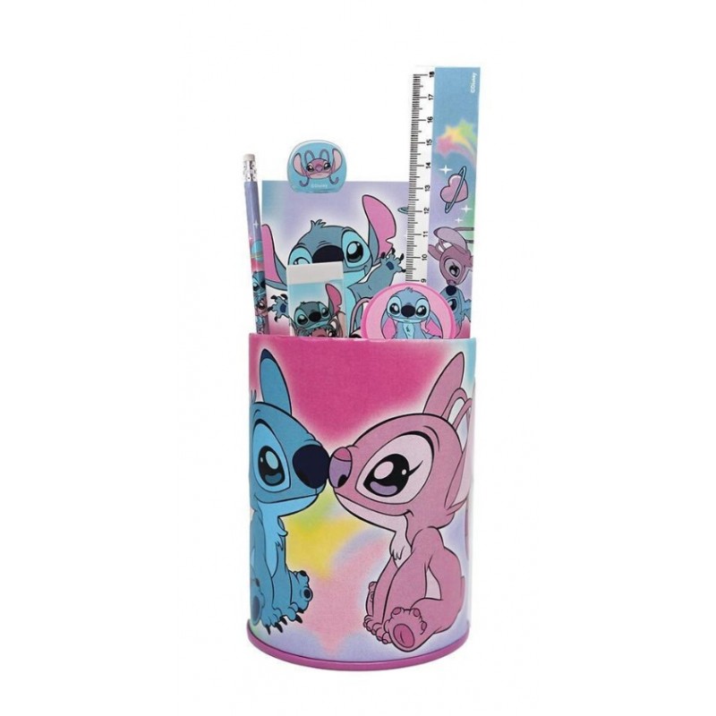 Σχολικό Σετ Γραφικής Ύλης Μολυβοθήκη Lilo & Stitch Gim