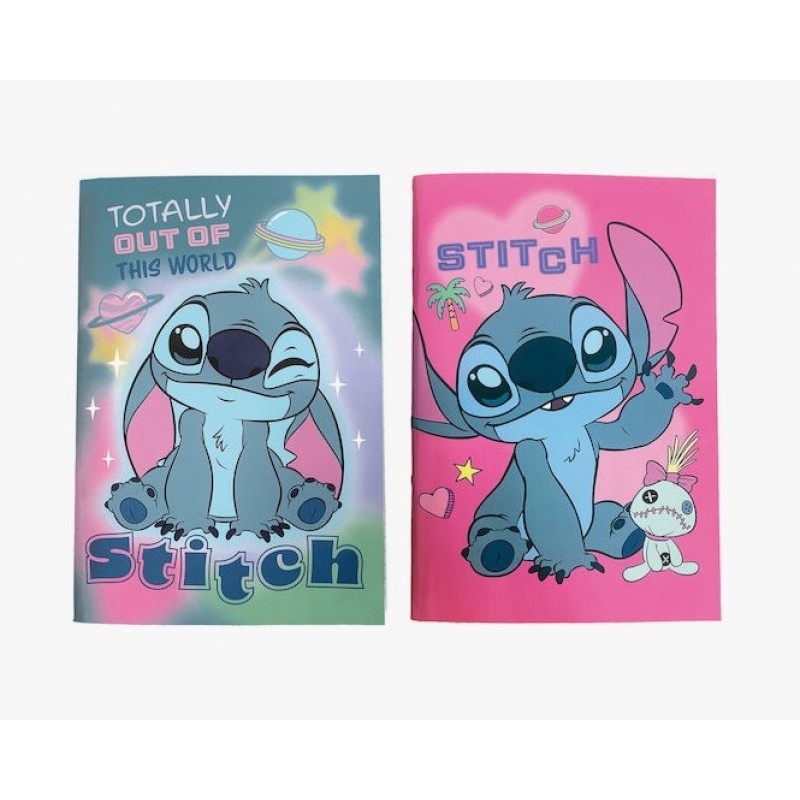 Τετράδιο Ριγέ Β5 40 Φύλλων Stitch (Διάφορα Σχέδια) Gim 