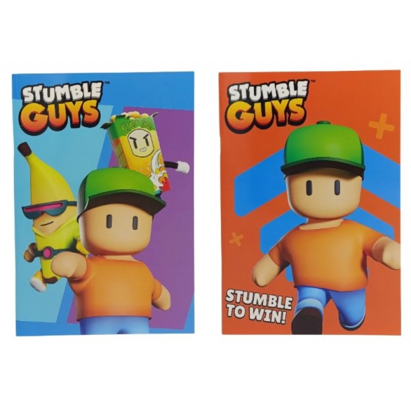 Τετράδιο Ριγέ B5 Stumble Guys 40Φ σε 2 Σχέδια Gim 