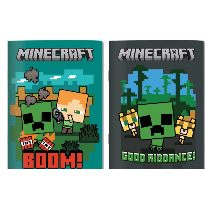 Τετράδιο Ριγέ Β5 40 Φύλλων Minecraft (Διάφορα Σχέδια) Gim 