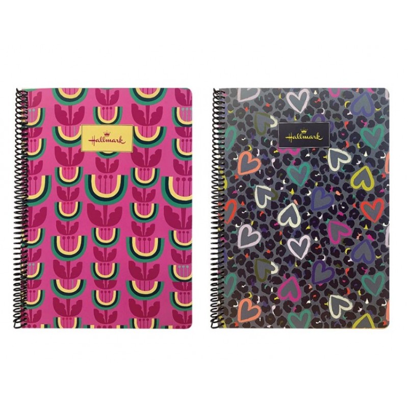 Τετράδιο Σπιράλ Α4 2Θεμάτων Zoo Print-Tulip Hallmark BMU