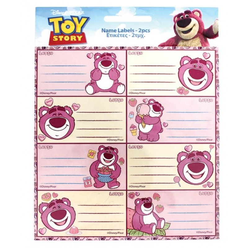 Σχολικές Αυτοκόλλητες Ετικέτες Toy Story Lotso Gim