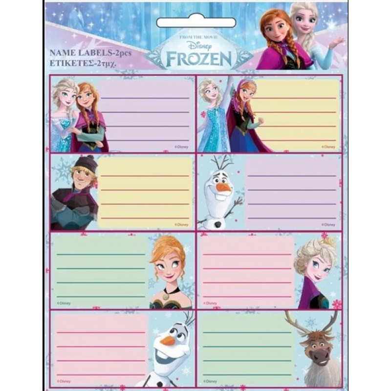 Ετικέτες Σχολικές Αυτοκόλλητες Frozen Gim 