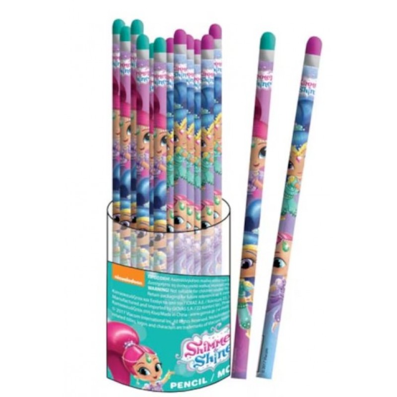 Μολύβι Mε Γόμα Shimmer & Shine 1Τμχ Gim 