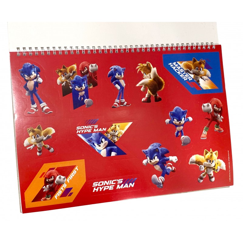 Μπλοκ Ζωγραφικής 23x33 40Φ+Stic Sonic 3 The Hedgehog GIM