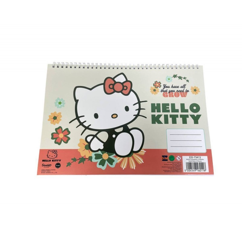 Μπλοκ Ζωγραφικής A4 Hello Kitty 30Φ Gim