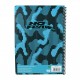 Σπιράλ Τετράδιο Ριγέ A4 No Fear Fluo Lion-Gradient Blue 70 Φύλλων 2 Θεμάτων 2 Σχέδια Back Me UP 