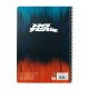 Σπιράλ Τετράδιο Ριγέ A4 No Fear Fluo Lion-Gradient Blue 70 Φύλλων 2 Θεμάτων 2 Σχέδια Back Me UP 