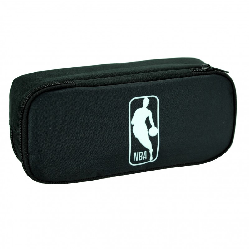 Κασετίνα Βαρελάκι Οβάλ Μαύρη NBA BMU