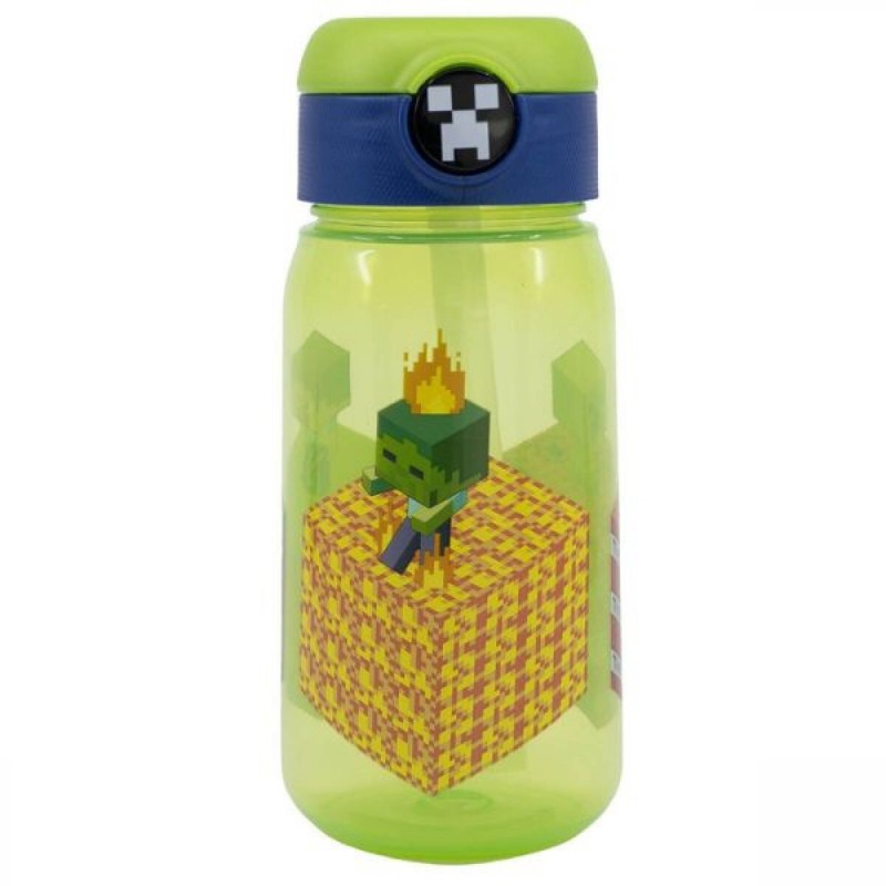 Παγούρι Πλαστικό Stor Push Up Minecraft 510Ml Gim