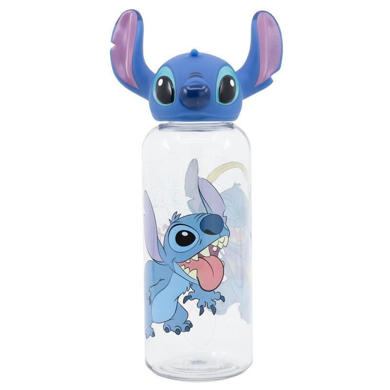 Παγούρι Πλαστικό Stor 3D 560Ml Stitch Flowers Gim