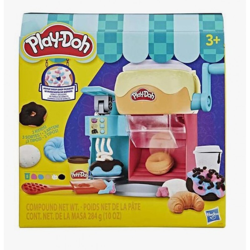 Play-Doh Σετ Πλαστοζυμαράκι Πλαστελίνης Donut Drop Shop Μαγειρικής 5 Χρώματα 3+ Ετών Hasbro 