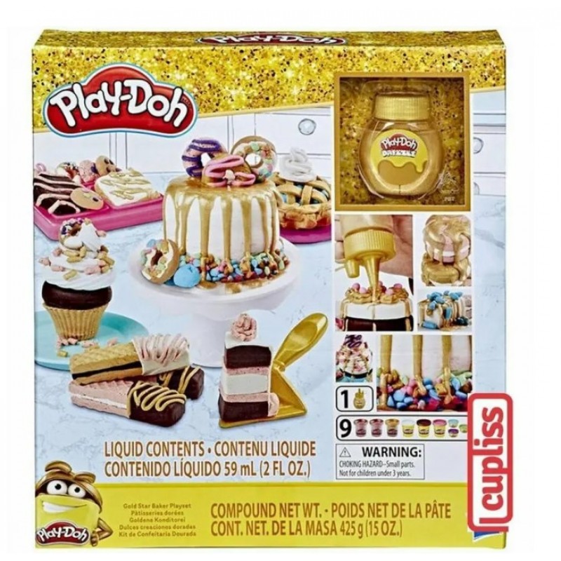 Play-Doh Σετ Πλαστοζυμαράκι Πλαστελίνης Gold Star Baker Playset Hasbro