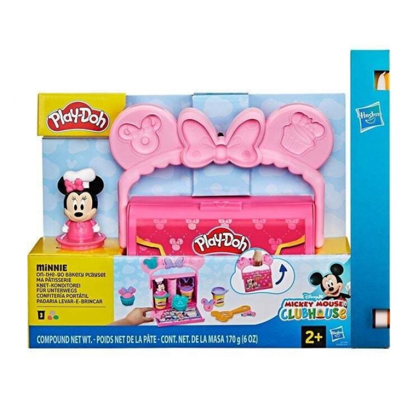 Play-Doh Σετ Πλαστοζυμαράκι Πλαστελίνης Disney Jr On The Go Garage 3 Χρώματα 3+ Ετών Hasbro 