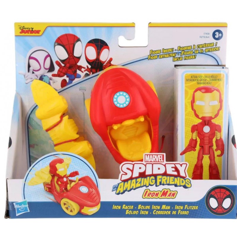 Φιγούρα Δράσης Marvel Spidey His Amazing Friends Iron Racer Spider-Man Iron Racer 10Εκ. Hasbro