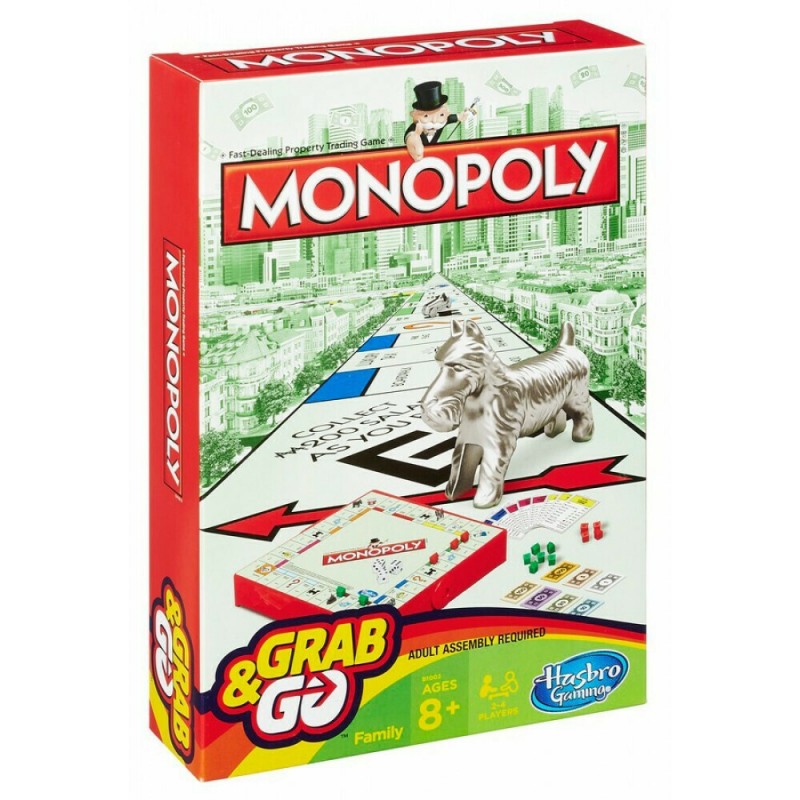 Επιτραπέζιο Παιχνίδι Monopoly Grab & Go Hasbro 