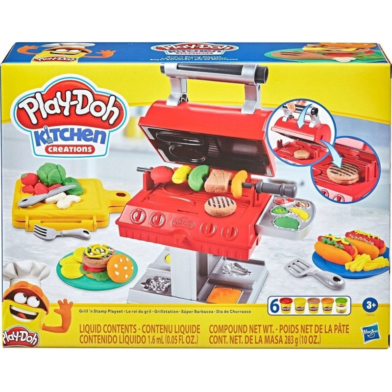 Πλαστοζυμαράκι Play-Doh Kitchen Creations Grill n' Stamp Barbecue Playset