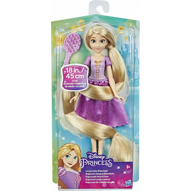 Κούκλα Disney Princess Rapunzel Με Μακρυά Μαλλιά 45εκ Hasbro 
