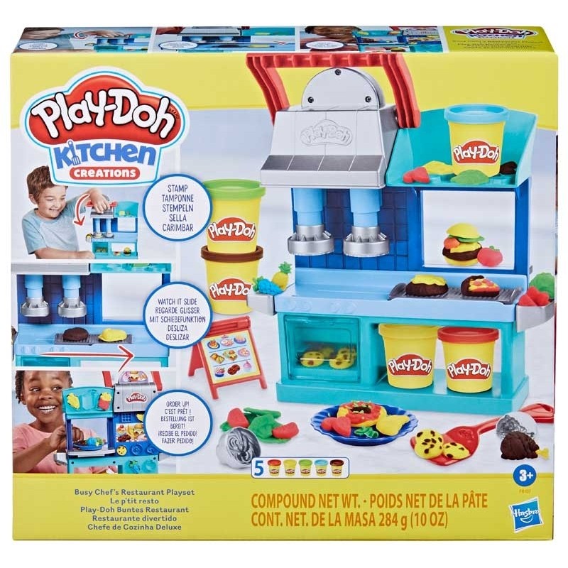 Play-Doh Πλαστελίνη Παιχνίδι Kitchen Creations Busy Chef's Restaurant Hasbro