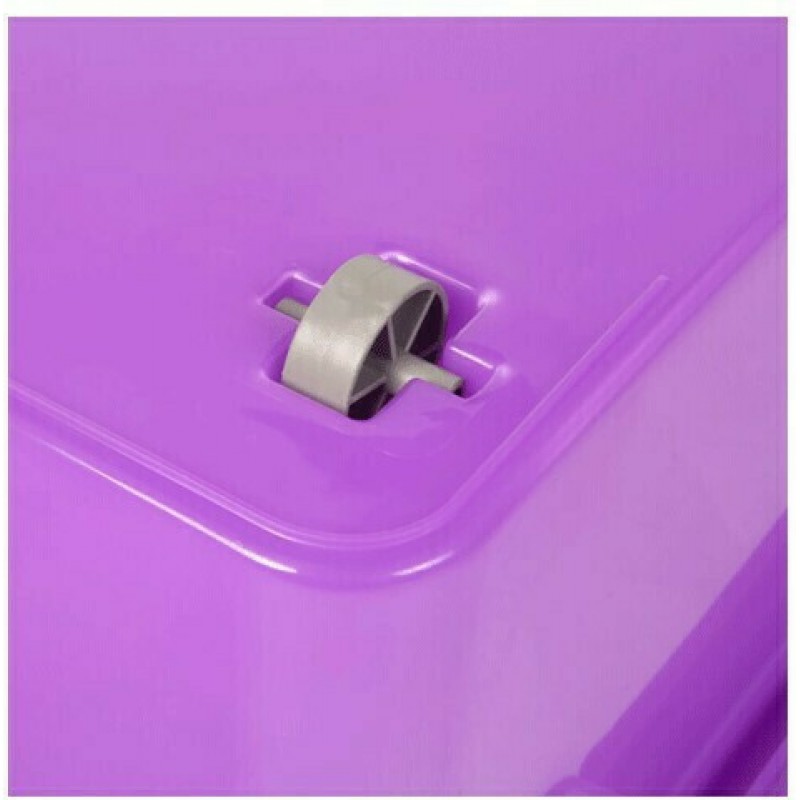 Κουτί Αποθήκευσης Πλαστικό με Καπάκι Ροζ Nak 55L 70x46x20εκ Homeplast 