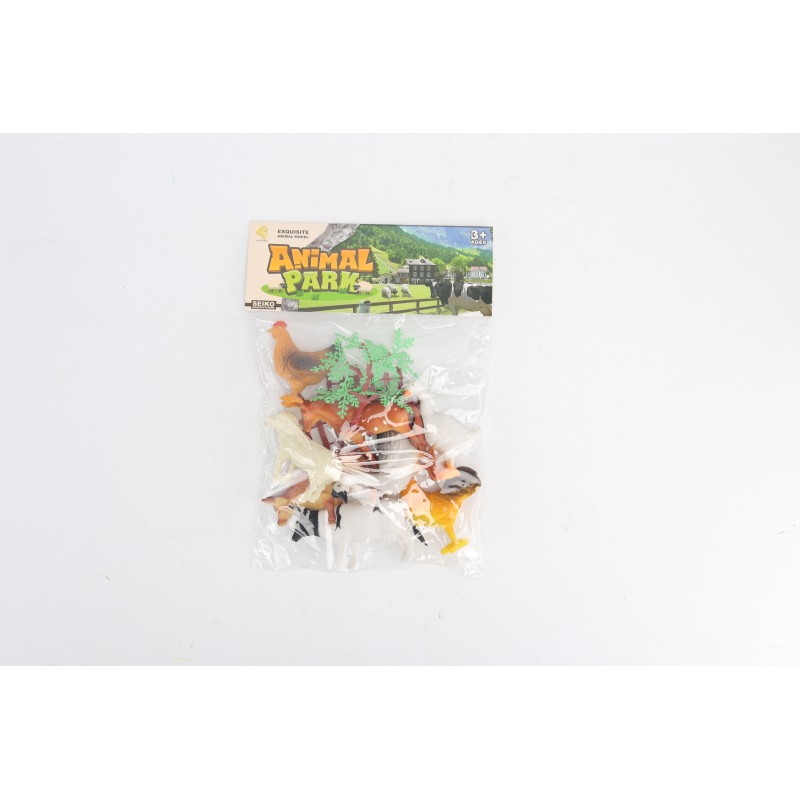 Σετ Ζώα Ζάρμας 13τμχ Με Φράχτες Και Δέντρο Lazarid