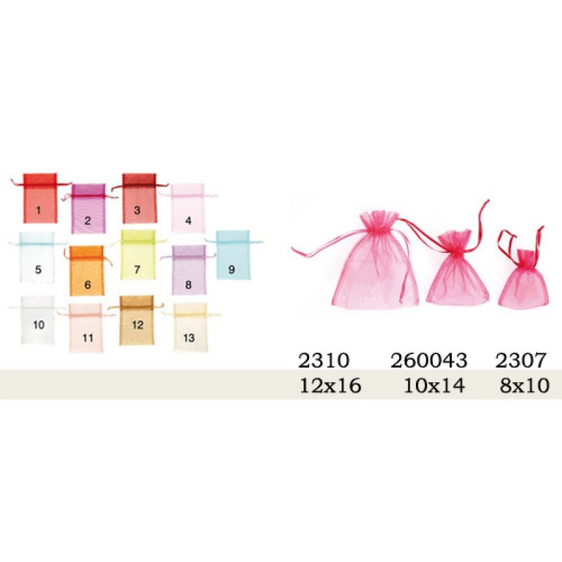 Πουγκί Από Οργαντίνα 10Εκx14Εκ Iliadis