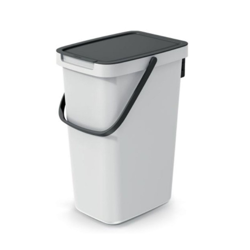 Κάδος Πλαστικός Systema Q Collect Γκρι 20Lt