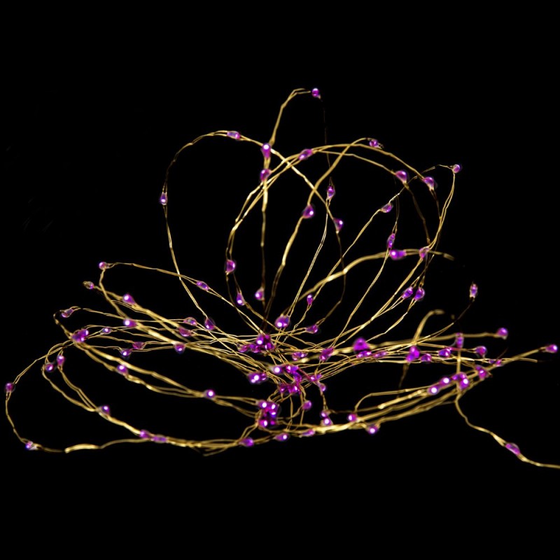Φωτάκια 100 Μίκρο LED 5M Χρυσό/Ροζ 8 Προγράμματα