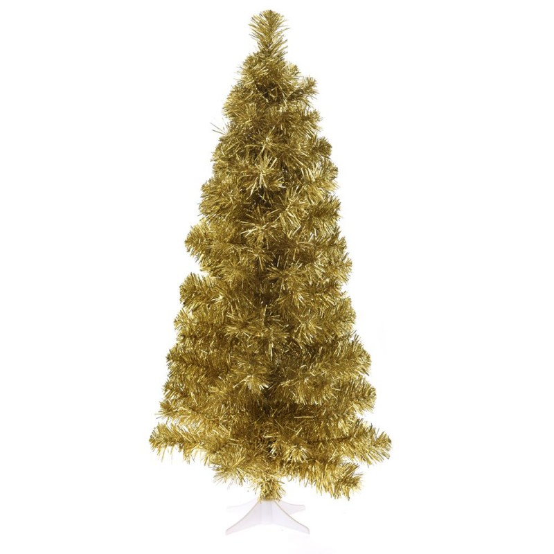 Χριστουγεννιάτικο Δέντρο Χρυσό Slim 75εκ με Πλαστική Βάση