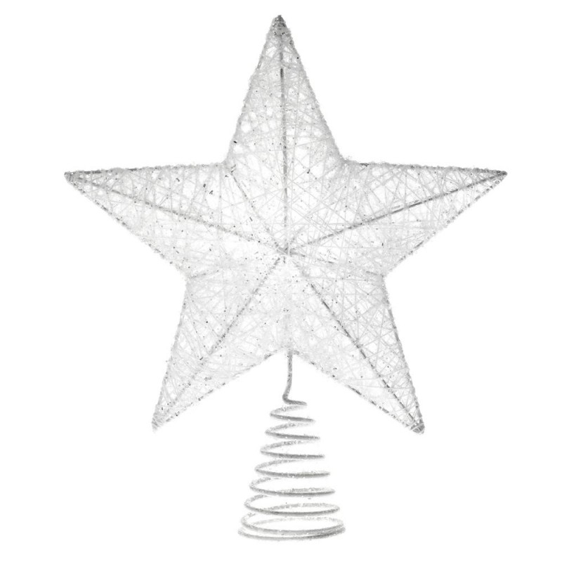 Κορυφή Δέντρου Λευκό Αστέρι 25x30Εκ