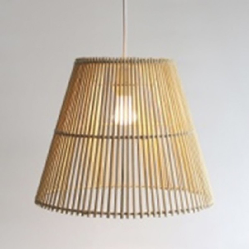 Φυσικό Μεταλλικό Μπαμπού Φωτιστικό Οροφής Φ37x30Εκ Μήκος Καλωδίου:1.5 Μέτρο Iliadis