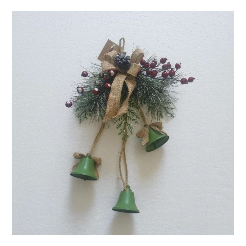 Πράσινες Καμπάνες Με Διακόσμηση 30x45Εκ Iliadis