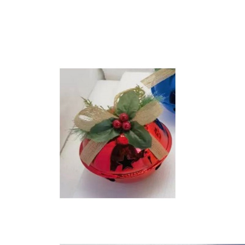 Κόκκινη Γυαλιστερή Μεταλλική Καμπάνα 8Εκ Iliadis