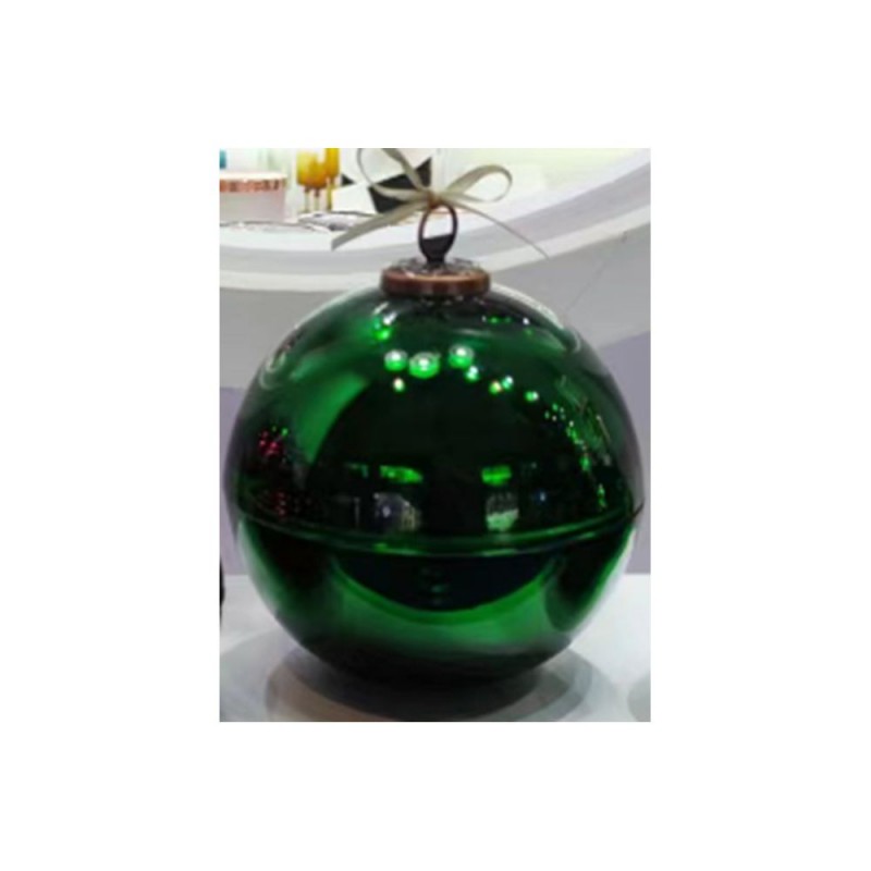 Μπάλα Ανοιγόμενη Πράσινη Γυάλινη Κουτί Φ17.5Εκ