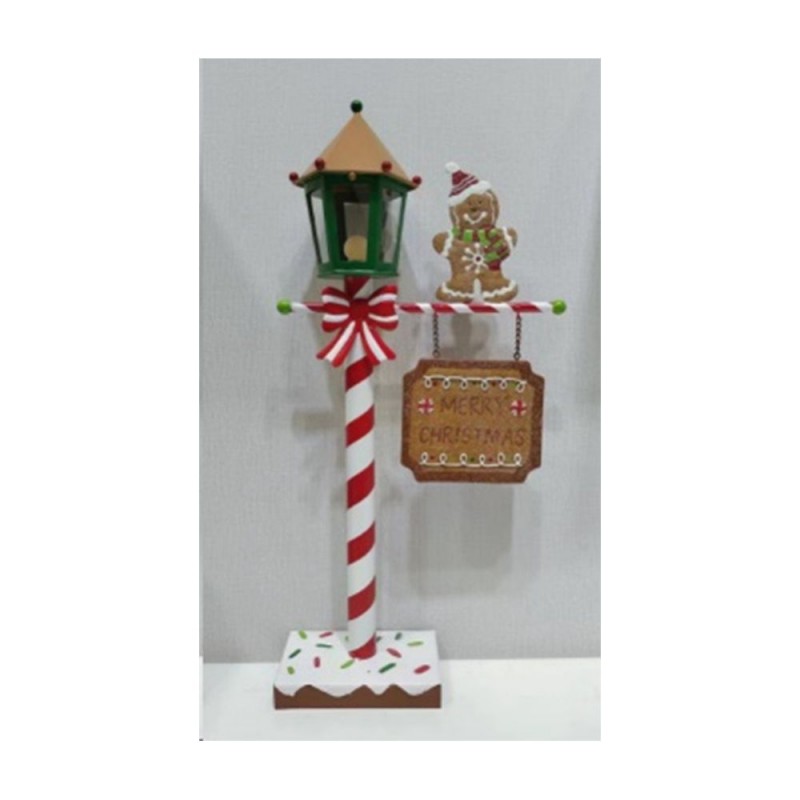 Led Gingerbread Μεταλλικό Γραμματοκιβώτιο 25Χ9Χ51Εκ Με Φως Iliadis