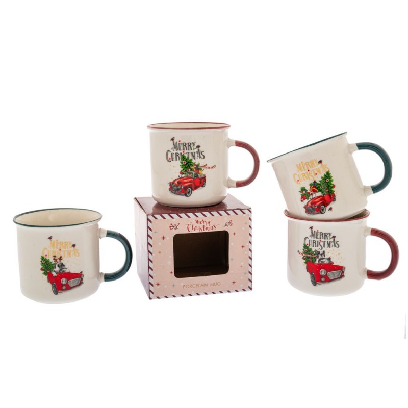 Κεραμική Κούπα Λευκή Με Κόκκινο Χριστουγεννιάτικο Αυτοκίνητο Σε Κουτί 9.5x98Εκ 4 Σχέδια Iliadis Κεραμική Κούπα Λευκή Με Κόκκινο Χριστουγεννιάτικο Αυτοκίνητο Σε Κουτί 9.5x98Εκ 4 Σχέδια Iliadis