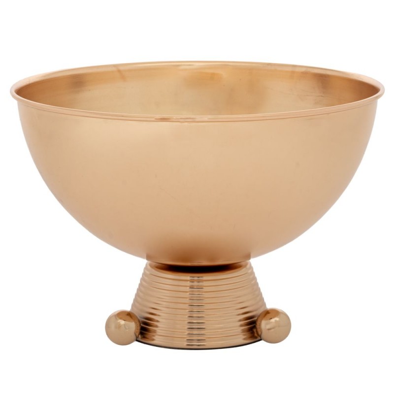 Διακοσμητικό Μπωλ Μεταλλικό Χρυσό 31x31x21cm Iliadis 